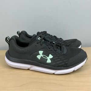 Under Armour Women’s Size 9.5 Charged Assert 10 Gray Athletic Running Shoes